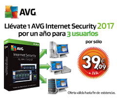 Promoción AVG Internet Security 2017 3 equipos 1 año antivirusavg_is_3x16